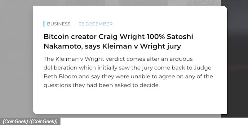 Craig Wright headlines