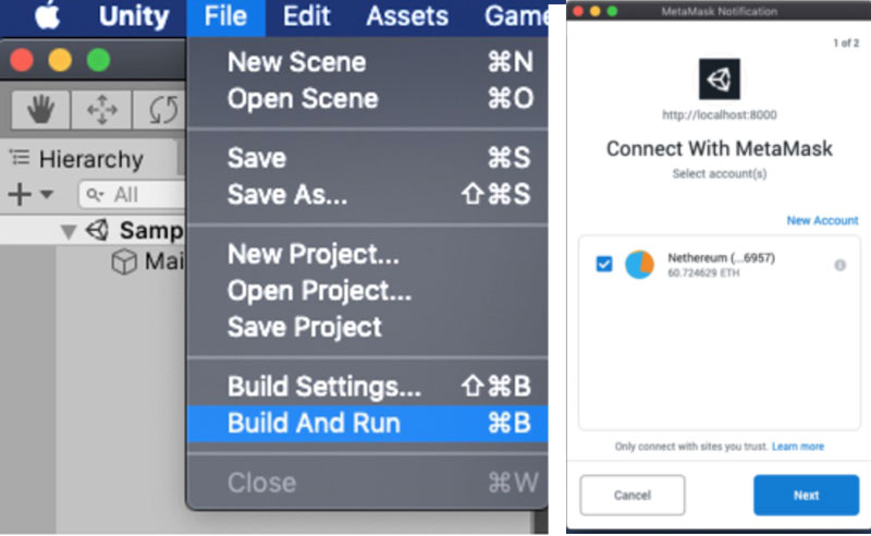 Connecting Unity and MetaMask