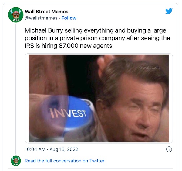 Michael Burry Crypto Crash meme