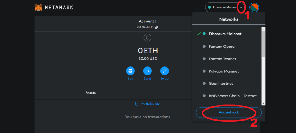 Add PulseChain testnet v3 to MetaMask