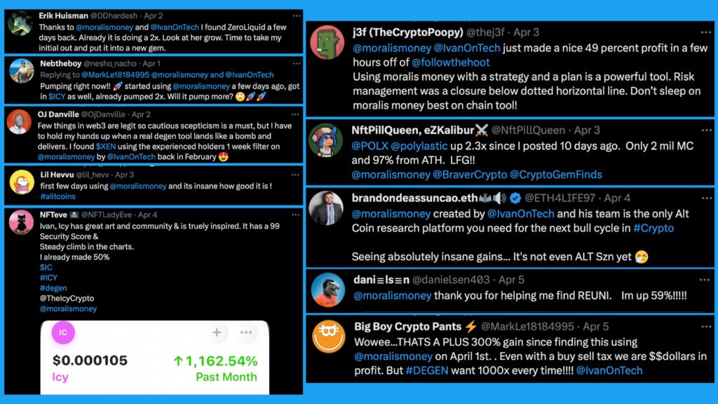 Testimonials-on-Twitter-Users-Profiting-With-Moralis-Money-Pro