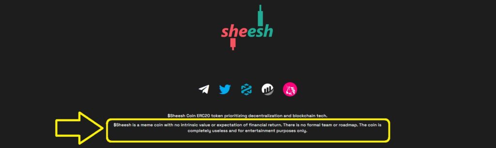 Analyzing the Sheesh Coin (SHS) Price and How to Buy $SHEESH-memecoin-disclaimer