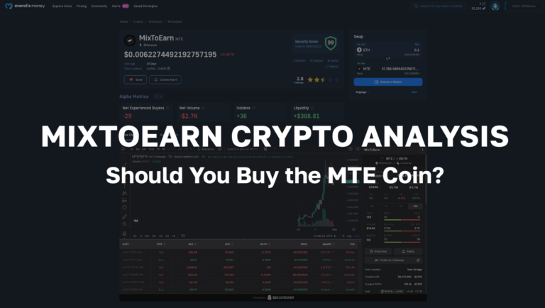 MixToEarn Crypto Analysis - Should You Buy the MTE Coin?
