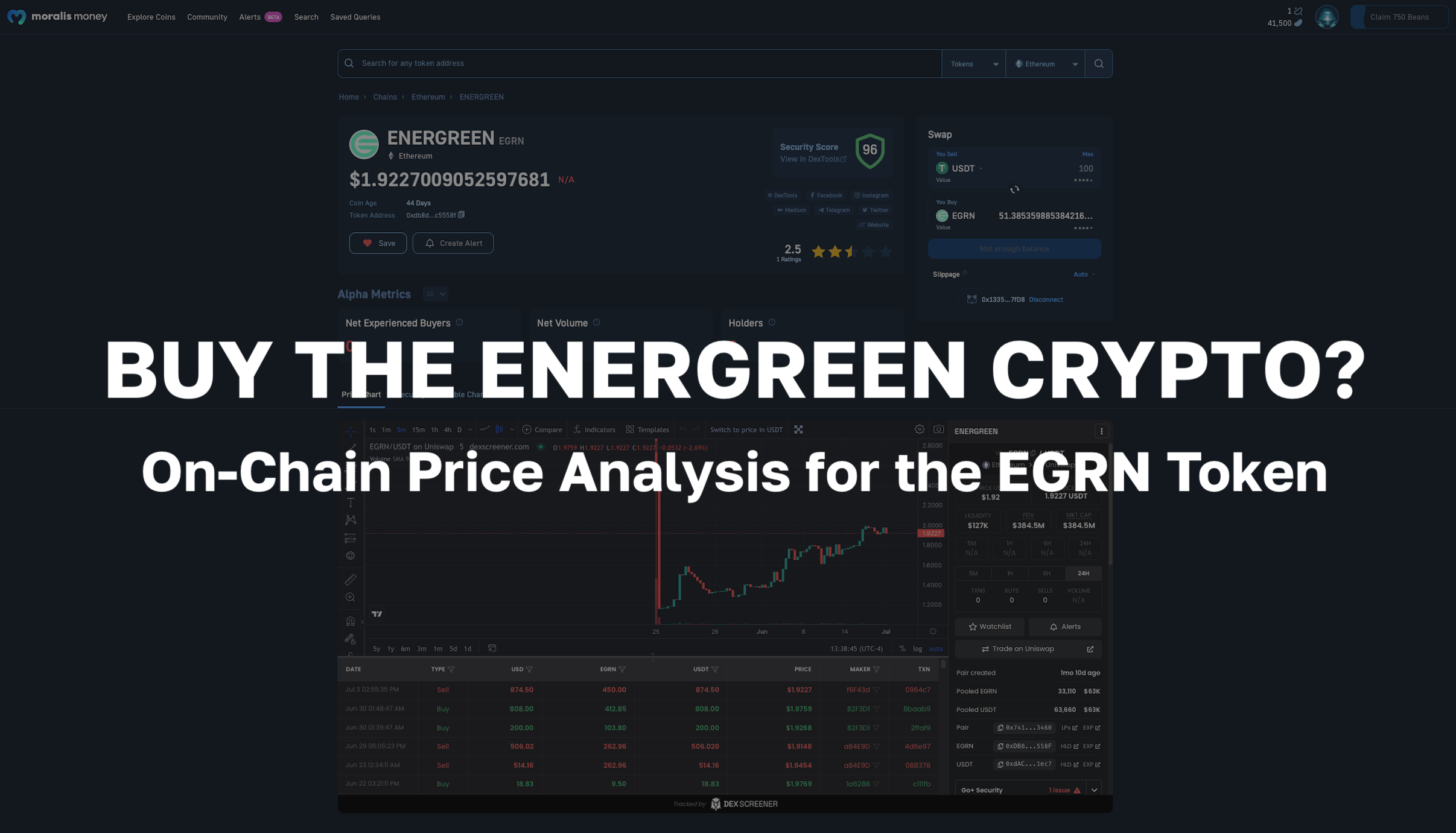 Should You Buy the Energreen Crypto? On-Chain Price Analysis for EGRN Token