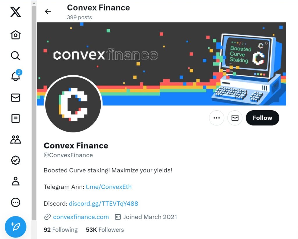 convex crypto price