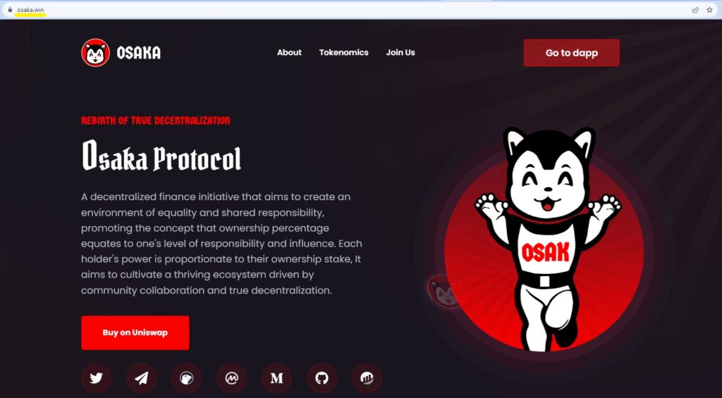 Osaka Protocol Review - What's the OSAK Token & Is Osaka Legit-official-website