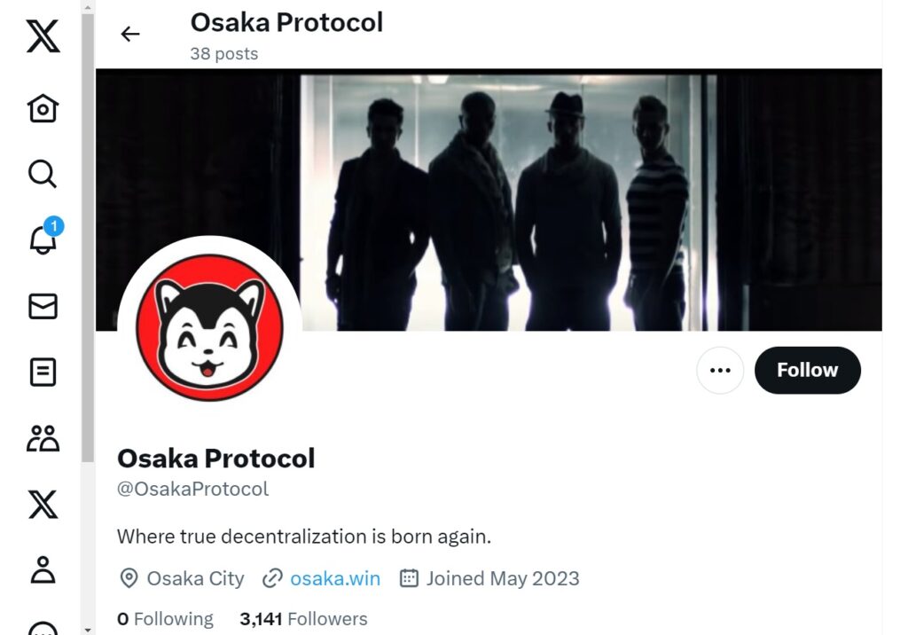 Osaka Protocol - Twitter-account